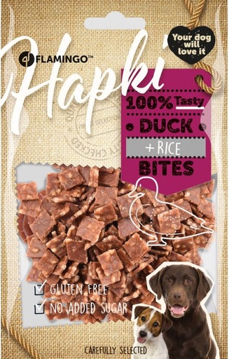 [520269] HAPKI DUCK EN RICE BITES 85 GRAM