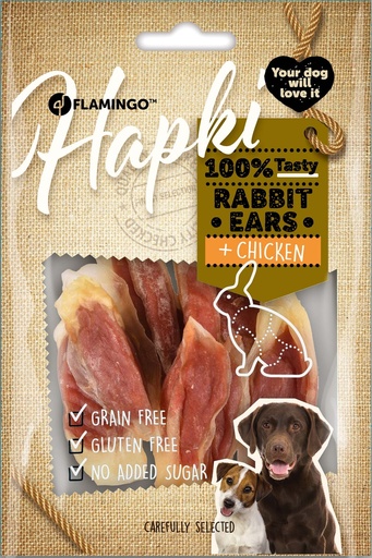 [520277] HAPKI RABBIT EAR WRAPPED MET KIP 85 GRAM