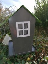 [BR_202966] VOEDERSILO ZADEN EN NOTEN YRSA METAAL GRIJS/GROEN 19x16,5x21,5CM