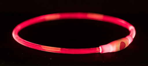 [12663               ] Flash lichtring USB, L–XL: 65cm / 8 mm, rood