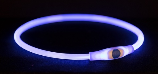 [BR_203071] Flash lichtring USB, S–M: 40 cm/ø 8 mm, blauw