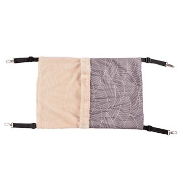[BR_203515] Elm hangbed pluche S - 47x32x2cm grijs/wit