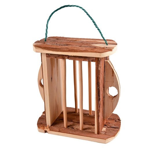 [BR_203518] Houten hooiruif in schors 20x12x20cm