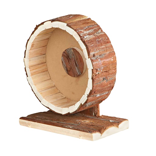 [12699] Houten looprad in schors 20x12x22,5cm