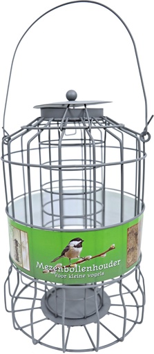 [BR_203592] # MEZENBOL.HDR MET.KL.VOGELS GRIJS 24X17CM