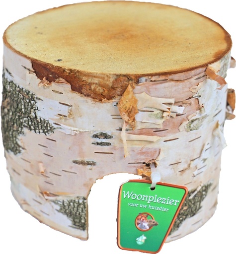 [BR_203760] BERKENHUIS KNAAGDIER ROND SMALL 10 CM