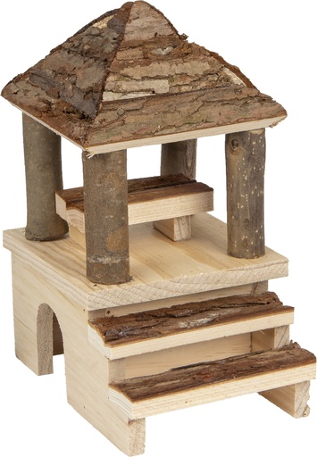 [210311] HUISJE PADY HOUT 16x12x21CM