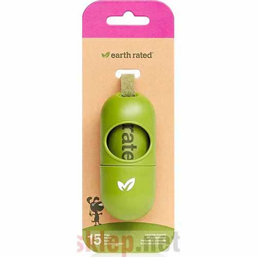 [BR_203827] Earth Rated riem dispenser incl. poepzakjes lavendel