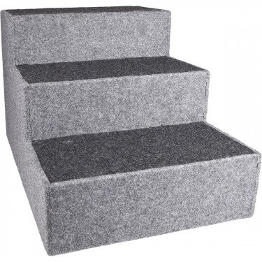 [520610] # HONDENTRAP VELTA S GRIJS 40x45x30CM
