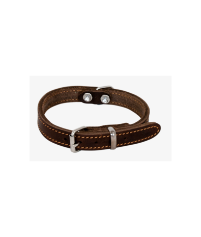 [46/4111 ] JV VETLEDER Sliphalsband Bruin-25mmx50-80cm