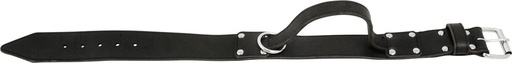 [BR_204401] JV BULL Halsband met Handvat Zwart-50mmx70cm