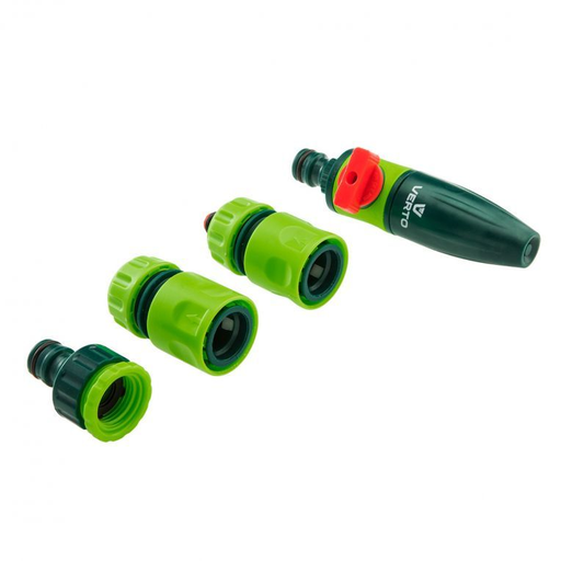[BR_204768] Spuit Neus Set 1/2, 5 DeligBroes, 2x Slangkoppeling, Kraankoppelstuk 1/2 en 3/4
