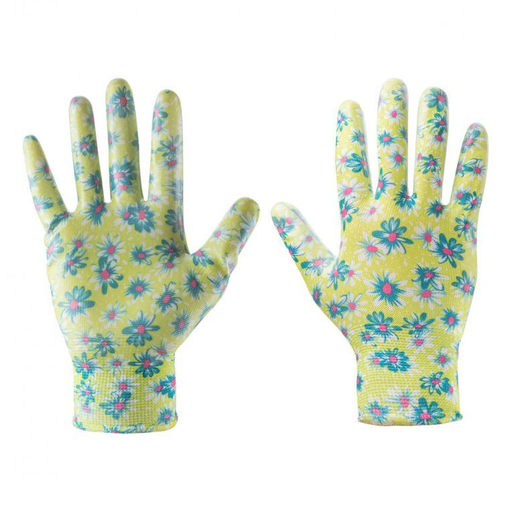 [97H142] Dames Tuinhandschoen Nitril Maat 9Nitril Gecoat, Fijne voering, Ademend, hoge sc