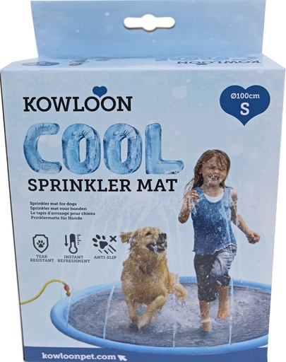 [020 2429] COOL SPRINKLER MAT BLAUW S 100CM
