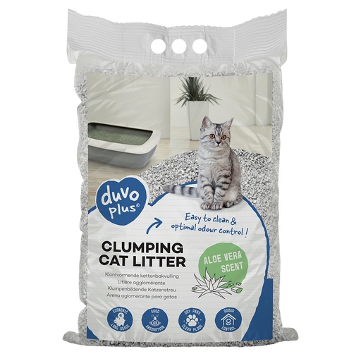 [12369 -15%] * KBV Kattenbakvulling Aloë Vera 12 kg Klontvormend