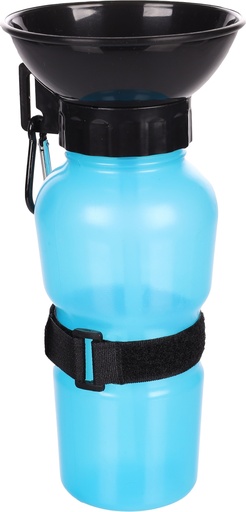 [BR_205708] DRINKFLES DRAAGBAAR OLLIE BLAUW 10,5x10,5x21,5CM