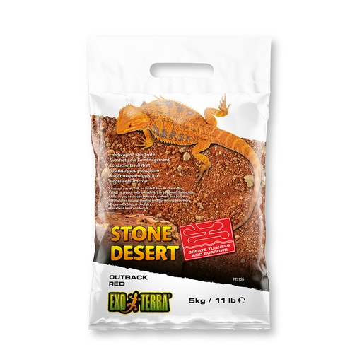 [BR_212453] EX Stone Desert Substraat Outback Red 5kg