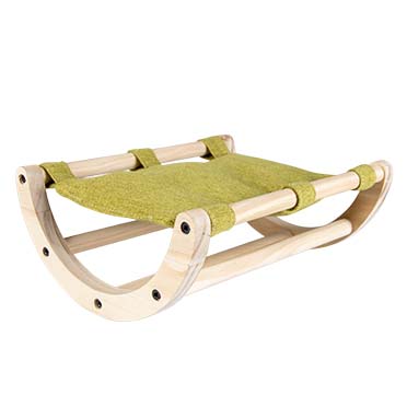 [12575] Houten schommelbed 25x20,5x10CM Meerkleurig
