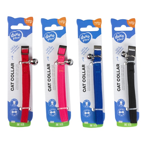 [11193] KATTENHALSBAND UNI STRETCH 20-30cm / 10mm gemengde kleuren