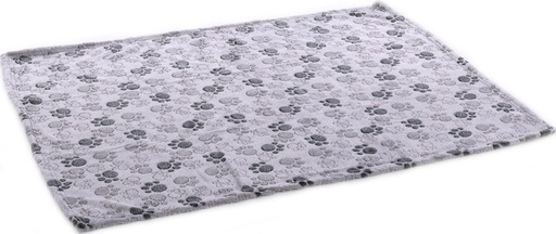 [BR_213535] FLEECE DEKEN PABLO GRIJS POOT 70x100CM