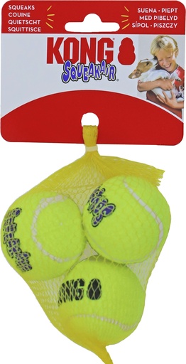 [020 7473] KONG TENNISBAL MET PIEP SMALL NET A 3 STUKS