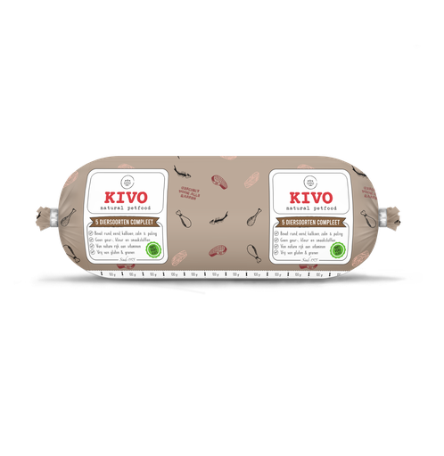[6020] KIVO 5 diersoorten compleet 1 kg