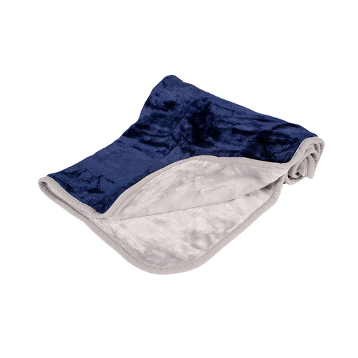 [BR_213797] Snuggly Deken 100x70cm blauw/grijs