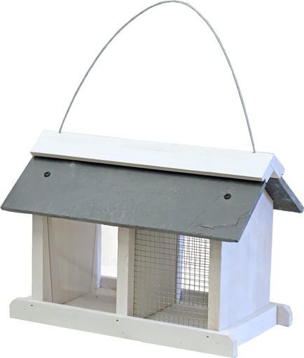 [BR_213842] VOEDERSTATION WIT/LEISTEEN OPHANGB. 31CM
