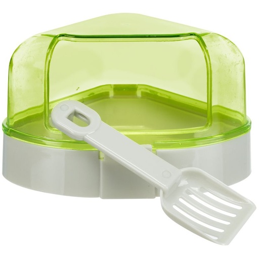 [6256] Hoektoilet met dak 14 x 8 x 11/11 cm