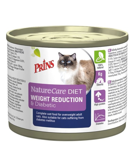 [23183] Prins Dieet NatureCare Weight Reduction + Diabetic 200 gr
