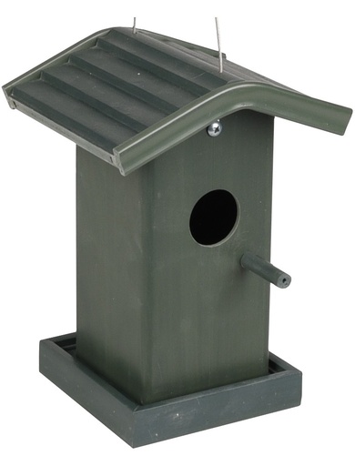 [110319] # NESTKASTJE ONSLO KUNSTSTOF MET GROEN 13,5x12x20CM