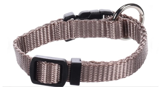 [521583] HALSBAND ZIGGI TAUPE 15-25CM 10MM
