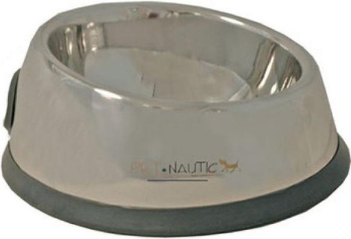 [BR_214478] EETBAK RVS HOND ZWAAR A.SLIP OVAAL 27 CM