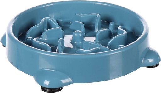 [BR_214545] SLOW FEEDER BENO BLAUW S 300ML 16x16x3,5CM