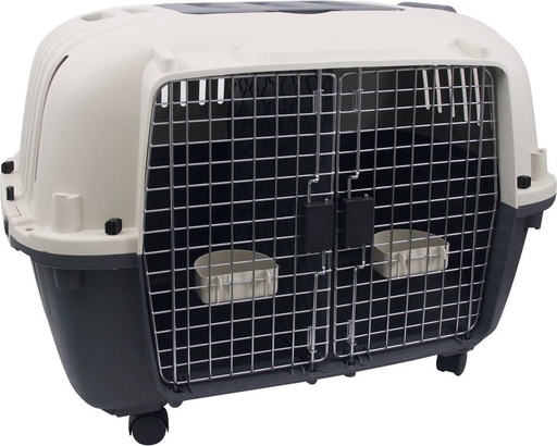 [BR_214568] # TRANSPORTKOOI NOMAD 2-DEURS GRIJS L 87x56x65CM