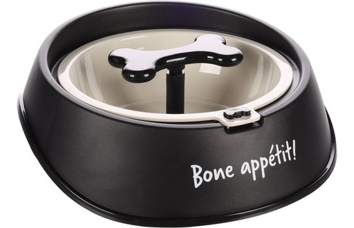 [BR_214573] EETPOT OSTO SLOW FEEDER ZWART M DIA.15,5CM 650ML