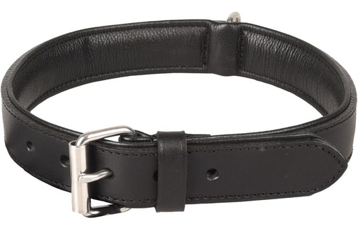 [520039] HALSBAND ARIZONA LEDER ZWART 45-55CM 32MM