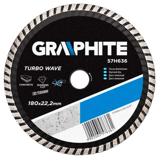 [BR_215082] Diamantschijf 180x22,2x6,0x2,8mm, Turbo Wave