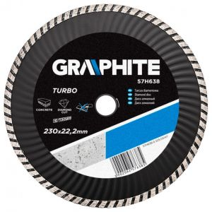 [BR_215083] Diamantschijf 230x22,2x6,0x3,1mm, Turbo Wave