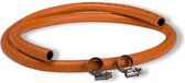 [100251] DWS PVC gasslang met 2 slangklemmen 1,5m