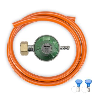 [100242] DWS Regelaarset Universeel 30mbar 1,5m slang en klemmen