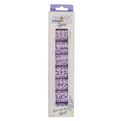 [BR_216041] Poepzakjes Spice lavendel 8x15st - 32x19cm paars