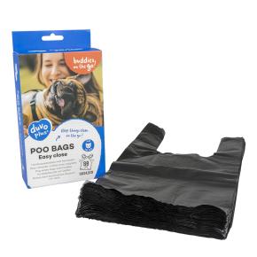 [12493] Poepzakjes Classic easy close 80st - 18x34,5cm zwart