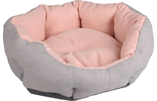 [BR_216203] MAND SMALL DOG CUB ACHTHOEK ROZE 45x40x17CM