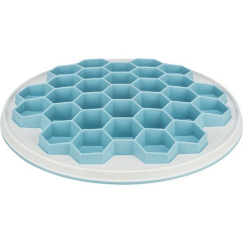 [BR_216236] Slow Feeding plaat Hive, kunststof/TPR/TPE, ø 30 cm, grijs/blauw