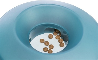 [BR_216239] Slow Feeding Rocking Bowl, kunststof/TPR, 0,5 l/ø 23 cm, grijs/blauw