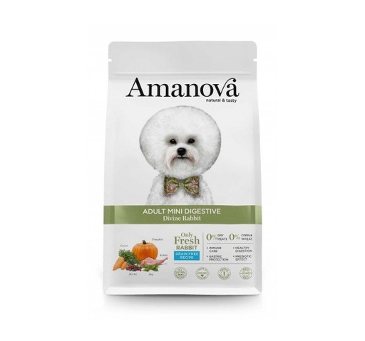 [AMJ73NR02 ] Amanova Dog Adult Digestive Mini Rabbit Grain Free 2kg