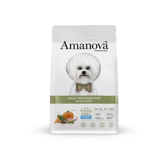 [AMJ73NR07 ] Amanova Dog Adult Digestive Mini Rabbit Grain Free 7kg