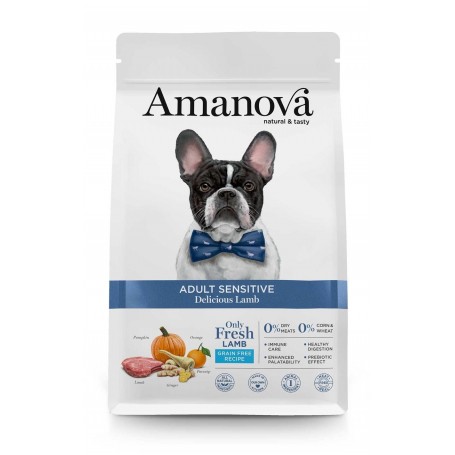 [AMJ40LA10 ] Amanova Dog Adult Sensitive Lamb Grain Free 10kg