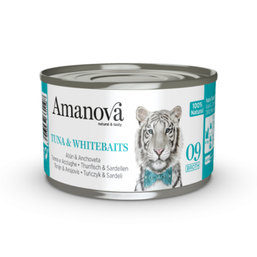 [BR_216323] Amanova Can Cat 09 Tuna Whitebaits Broth